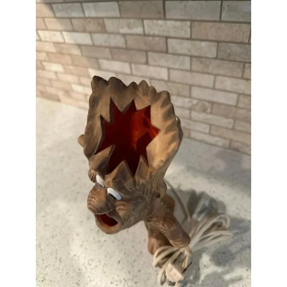 1970s Vintage Byron Molds Ceramic Halloween Light‎ Up Ghost Tree